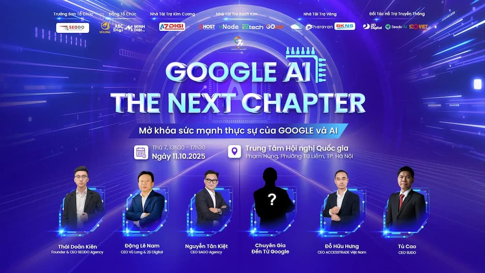 Google Growth Hacking 2025 tại Hà Nội (11/10/2025)