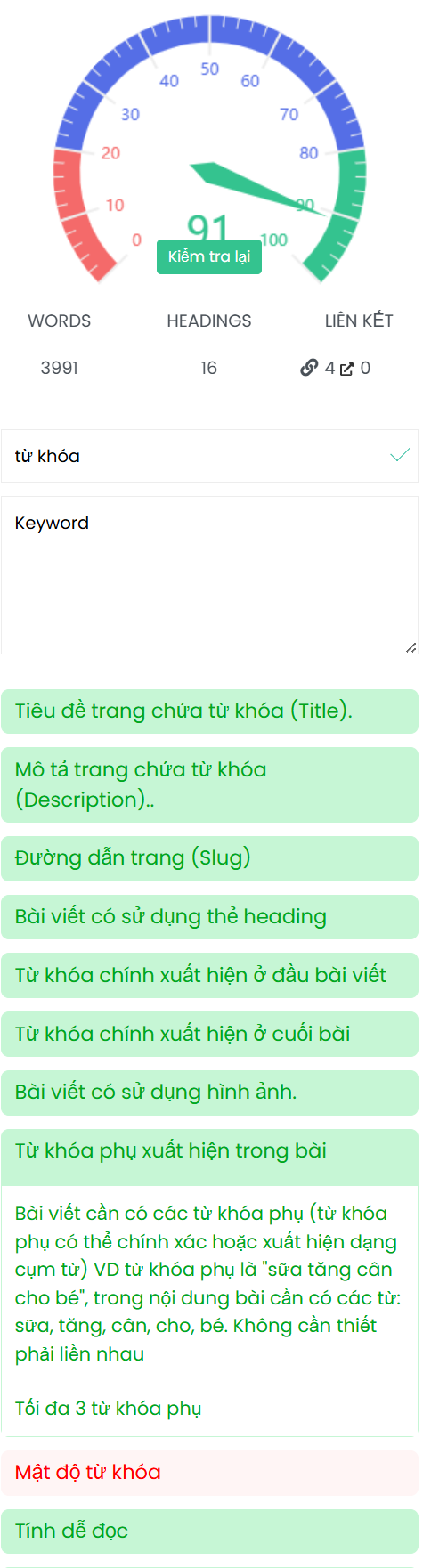 Yếu tố tối ưu SEO cơ bản