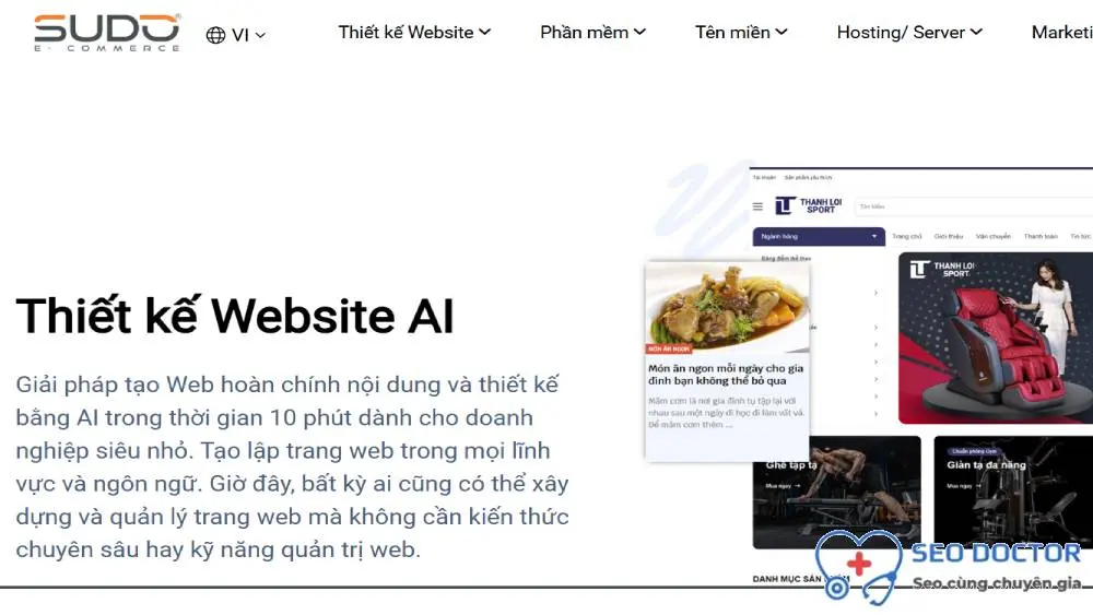 Thiết kế website AI